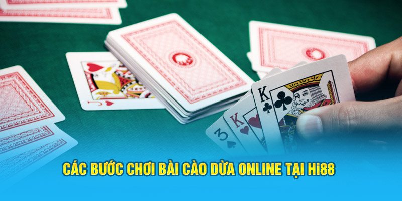 Các bước chơi Bài Cào Dừa online tại HI88